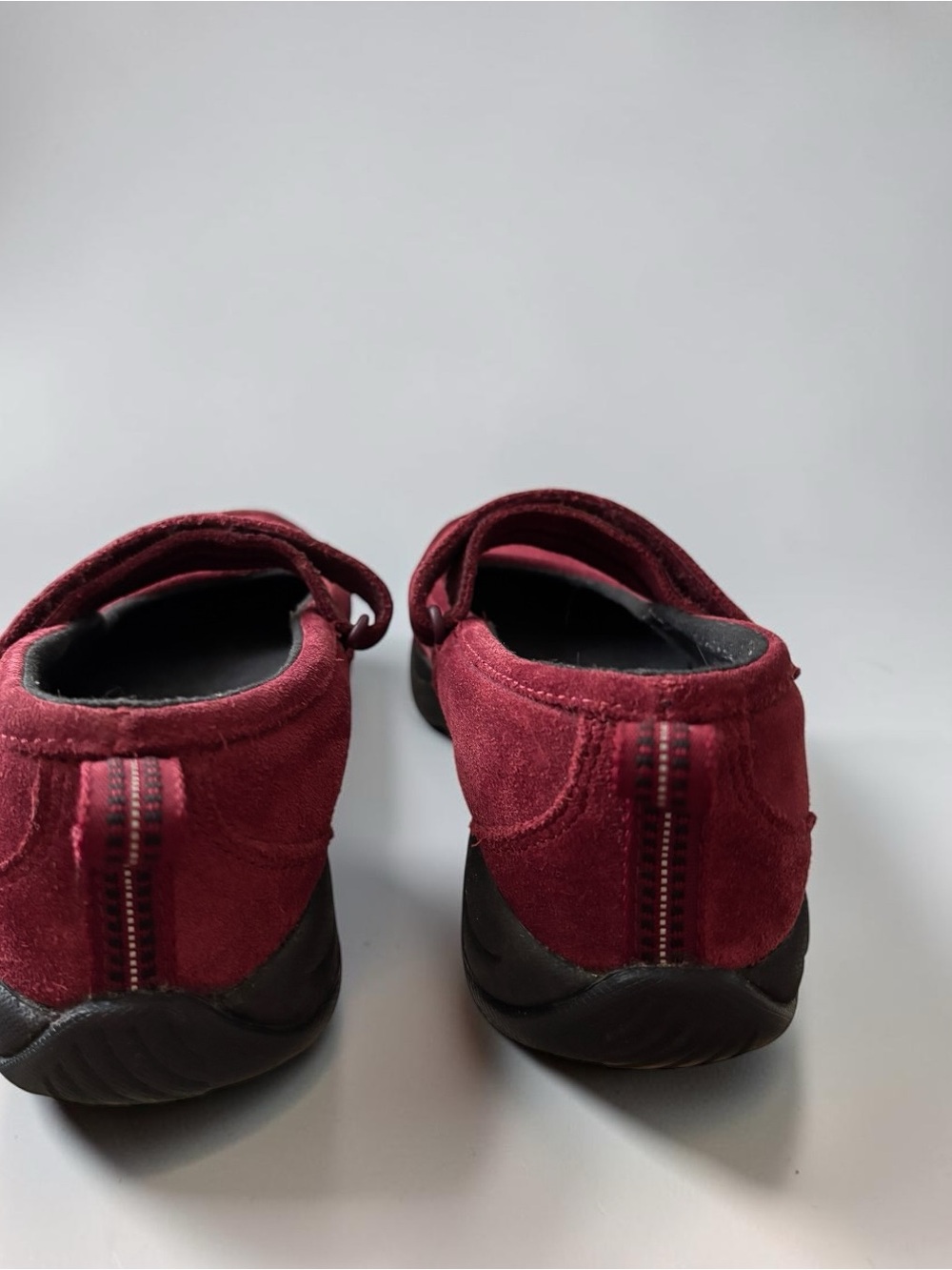 Lands’ End Burgundy Suede Mary Jane Walking Shoes Women’s 7 - Picture 3 of 12